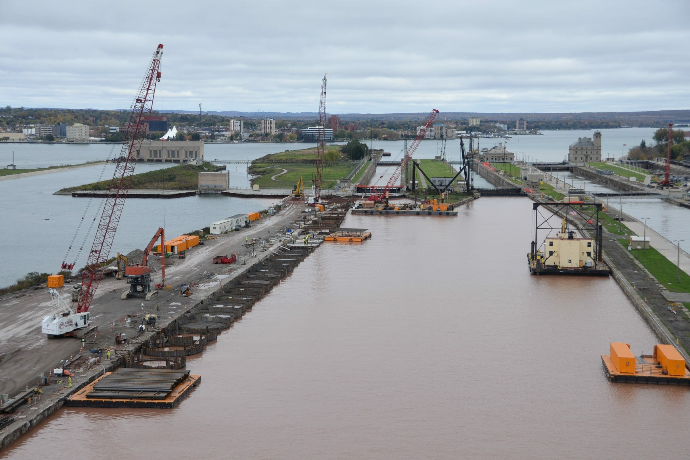 Soo Lock Upstream Approach Wall Kokosing