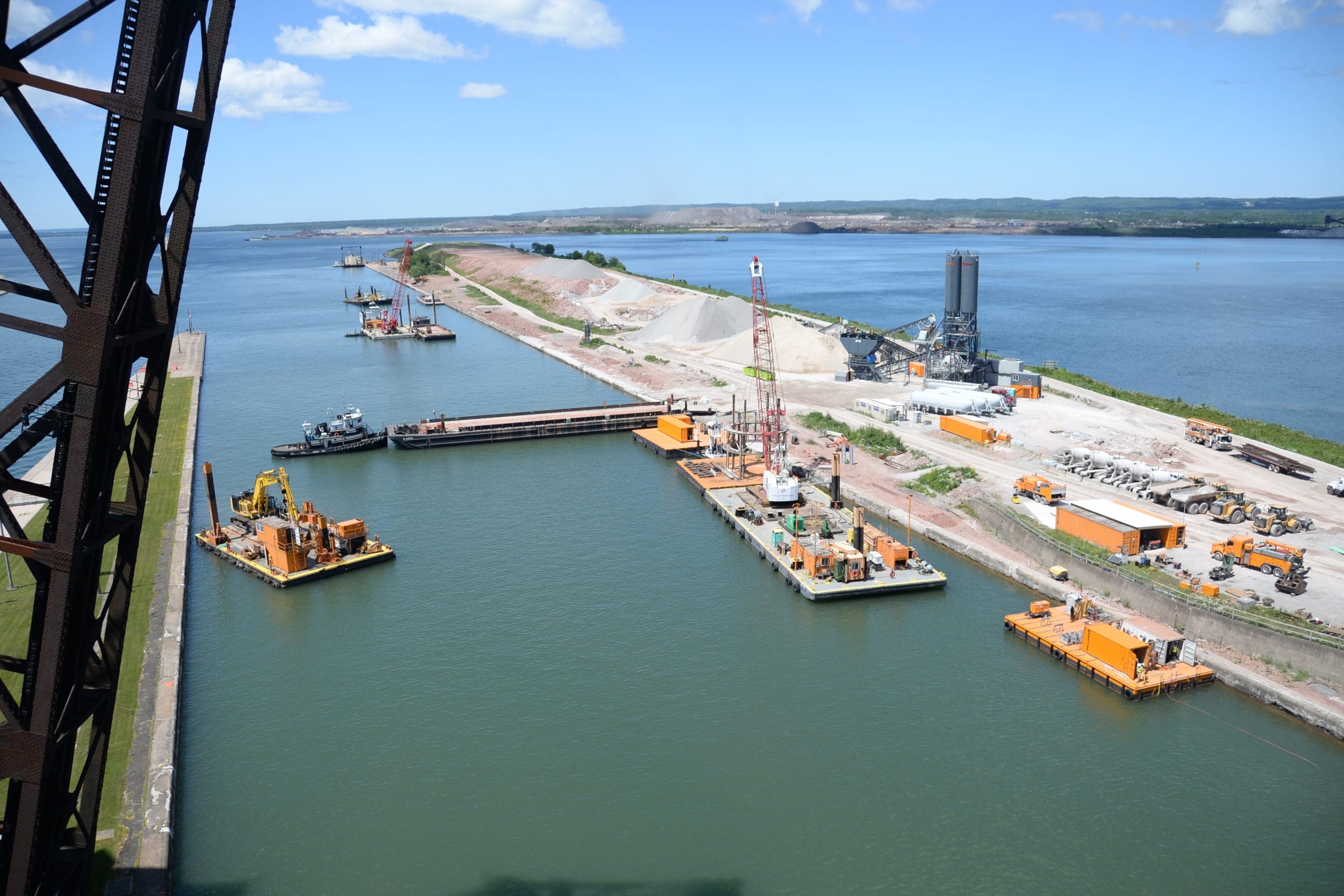 Upstream Approach Walls at the Soo Locks Complex - Kokosing